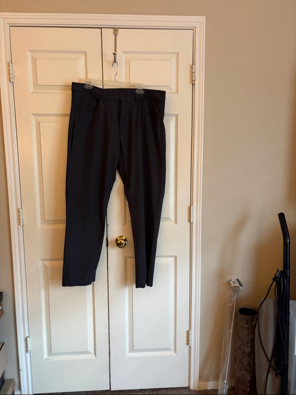 Men's Black Dress Pants - Classic Straight Fit 38 x 32 zeroxpo